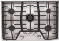LG LCG3091ST Gas Cooktop 30” with Professional Look, Stainless Steel, UltraHeat 19000 BTU Center Burners, High Heat 12000 BTU Burners, Twin 9100 BTU burners, Simmer burner at 5000 BTUs, 5 Sealed Burners, 3 Heavy-Duty Continuous Cast Iron Grates, Blue LED Backlit Knobs, Stainless Steel Surface and Trim, Dual-Stacked Center Burner, UPC 048231316507 (LCG-3091ST LCG 3091ST LCG3091S LCG3091) 