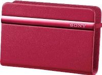 Sony LCJTHFR Camera Carrying Case, Red For use with Cyber-shot DSC-TX55 digital camera, Protects from dust & scratches, Camera attaches to the case, UPC 027242833685 (LCJ-THFR LCJT-HFR LC-JTHFR) 