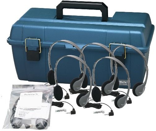 HamiltonBuhl LCP/12/HA2 Lab Pack, 12 HA2 Personal Headphones in a Carry Case, Operates in 1/8 inch stereo, 1/8 inch mono, 1/4 inch stereo or 1/4 inch mono modes, Impedance 170 Ohms, Frequency response 18-20k Hz, 2 Meters Cord, Speaker drivers 40mm Cobalt magnet type, UPC 681181130191 (HAMILTONBUHLLCP12HA2 LCP12HA2 LCP12/HA2 LCP/12HA2 LCP12 HA2)