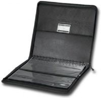 Prestige LCP1417 Studio Series, Presentation Case 14" x 17"; Black, heavy-duty polypropylene presentation case has attractive stitched cloth edges with smooth zipper closure; Collapsible handle on spine allows pages to hang downward; Includes ID/business card holder and 10 acid-free archival protective sleeves; UPC 088354995296 (PRESTIGELCP1417 PRESTIGE LCP1417 LCP 1417 LCP-1417) 