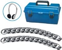 HamiltonBuhl LCP/24/HA2 Lab Pack, 24 HA2 Personal Headphones in a Carry Case; Personal, On-Ear Design; Foam Ear Cushions, Replaceable; 3.5mm Stereo Jacketed Plug; Chew-Proof, Braided Nylon Cord; 6 feet Cord; Speaker drivers 40mm; Frequency response 20Hz-20kHz; Impedance 32 Ohms; Heavy-duty, write-on, reclosable bag; Recessed carry handle; UPC 681181130207 (HAMILTONBUHLLCP24HA2 LCP24HA2 LCP24/HA2 LCP/24HA2 LCP24 HA2) 