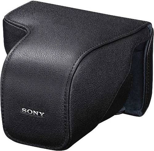 Sony LCS-ELC7/B Leather Body Case, Black, Made exclusively for the NEX-7 and will accomodate the camera with a variety of lenses attached, Includes a custom interior slot for media card storage and will accomodate tripod mounting, Genuine leather lens jacket with a stylish interior design, Dimensions Approx. 5 1/4 x 3 3/8 x 3 1/2in (131 x 84 x 48m), Weight Approx. 2.5oz (70g), UPC 027242838260 (LCSELC7B LCS-ELC7B LCS-ELC7)