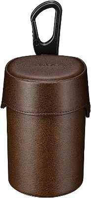 Sony LCSQXAT Polyurethane Soft Carrying Case, Brown For use with lens-style cameras, Leather-Like Finish, Removable shoulder strap and carabiner, UPC 027242883239 (LC-SQXAT LCS-QXAT LCSQ-XAT LCSQX-AT)