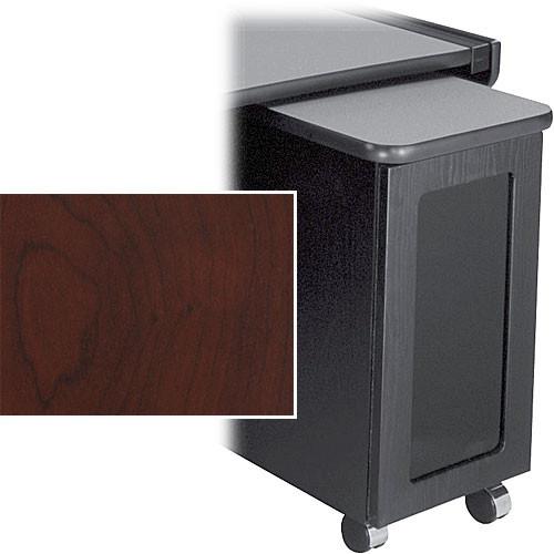 MIDDLEATLANTICLDQCPUTDC CPU Isolation Rack (Dark Cherry); Isolation rack holds CPU near workstation; Includes gasketed doors, sound isolation materials, fan, and work surface; Finish Type: Dark Cherry; Height: 23.42