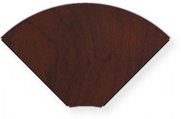 MIDDLEATLANTICLDW9030DC 90 Degree Wedge (Dark Cherry), Wedge surface matches desk sections, Includes pass-through and mounting grommets, Includes cable management cabinet, Finish Type: Dark Cherry, RoHS: Yes, Greenguard: Yes, Depth: 33.86