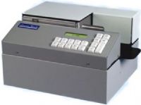 Shear Tech LE-5900 Automatic Linear Check Endorser, Integrated auto feeder., High speed (7,000 docs./hr.), High Quality inkjet linear endorser, Approximately 5,000,000 characters in Std. font, Ink Level monitoring capability and "Ink Low" notification, Keyboard programmable (LE5900 LE 5900 LE-590 LE590) 