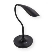 Alvin LED6-B Bali, Black Color; This LED desk light is packed with features to help illuminate your work space; Fifteen SMD LEDs create a bright white light in a concentrated area; The flexible silicon neck is durable with a tremendous pivot range of 360 degrees; UPC 088354816331 (LED6-B LED6B LED-6B ALVINLED6B ALVIN-LED6B LAMPLED6B) 