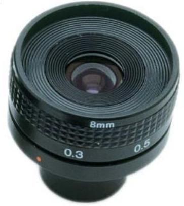 Clover LENS080 C-mount 8mm (38) / F2.8 lens For use on Clover Professional Series Camera models C4124, C2724,C2712 and C2724-SH and other cameras that accept c-mount lens, UPC 617517550807 (LENS 080 LENS-080)