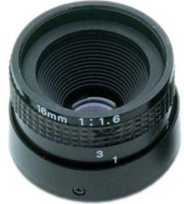 Clover LENS160 C-mount 16.0 mm (28) F1.6 lens, For use on Clover Professional Series Camera models C4124, C2724, C2712 and C2724-SH and other cameras that accept c-mount lens, UPC 617517551606 (LENS 160 LENS-160)