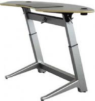 Safco LET-1000-BK Focal Sphere Standing Desk, Rated up to 180 lbs, Height-adjustable desk basetop, Powder coated aluminum cup holders, Top made with 13-layer hard-plywood, Desk top is 78" wide providing plenty of work room, Legs are made of cast aluminum with a powder coat finish, Matte Black Laminate Finish (LET-1000-BK LET 1000 BK LET1000BK LET-1000 LET 1000 LET1000) 