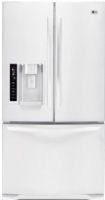 LG LFX25975SW Three-Door French Door Refrigerator with Ice and Water Dispenser, White, 24.7 Cu.Ft. Total capacity, SmoothTouch Controls, SpacePlus Ice System, 4 Compartment Crisper System, Contour Doors with Matching Commercial Handles, Hidden Hingesm, Premium LED Interior Light, 3 Slide-Out, Spill-Protector Tempered Glass Shelves and 1 Folding Shelf (LFX-25975SW LFX 25975SW LFX25975S LFX25975) 
