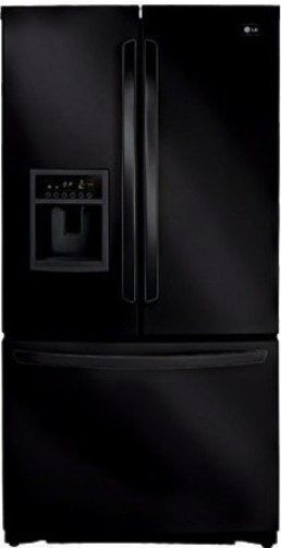 LG LFX28978SB Ultra Capacity 3 Door French Door Refrigerator, Smooth Black, 27.6 Cu.Ft. Total capacity, Slim SpacePlus Ice System and Bottom Freezer, Fully Integrated Tall Ice & Water Dispenser, Contoured Doors with Matching Commercial Handles, Hidden Hinges, Extra Door Bins and Shelf Space with Slim SpacePlus Ice System, UPC 048231783194 (LFX-28978SB LFX 28978SB LFX28978S LFX28978)