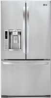 LG LFX28978ST Ultra Capacity 3 Door French Door Refrigerator, Stainless Steel, 27.6 Cu.Ft. Total capacity, Slim SpacePlus Ice System and Bottom Freezer, Fully Integrated Tall Ice & Water Dispenser, Contoured Doors with Matching Commercial Handles, Hidden Hinges, Extra Door Bins and Shelf Space with Slim SpacePlus Ice System, UPC 048231783200 (LFX-28978ST LFX 28978ST LFX28978S LFX28978) 
