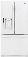 LG LFX28978SW Ultra Capacity 3 Door French Door Refrigerator, Smooth White, 27.6 Cu.Ft. Total capacity, Slim SpacePlus Ice System and Bottom Freezer, Fully Integrated Tall Ice & Water Dispenser, Contoured Doors with Matching Commercial Handles, Hidden Hinges, Extra Door Bins and Shelf Space with Slim SpacePlus Ice System, UPC 048231783217 (LFX-28978SW LFX 28978SW LFX28978S LFX28978) 