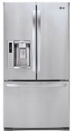 LG LFX28979ST Ultra-Large Capacity 3 Door French Door Refrigerator with Dual Ice Maker; Ultra-Large Capacity (28 cu. ft.); Most Shelf Space; Helps Keep Your Food Fresher, Longer; 10 Year Manufacturer's Limited Warranty on Linear Compressor; Dual Ice Makers; Tall Ice & Water Dispensing System; Door Type: French 3-Door; Freezer Type: Pull Drawer; Size (W x H x D): 35 3/4" x 69 3/4" x 35 5/8; ENERGY STAR Qualified: Yes; Color: Stainless Steel (LFX28979ST LFX2-8979ST) 