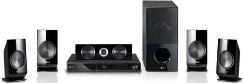 LG LHB336 Home theater system with iPod cradle, Speaker system, Blu-ray disc player / AV receiver Components, Surround Sound Output Mode, Dolby Digital, DTS decoder, Dolby Digital Plus, Dolby TrueHD, DTS-HD Master Audio Built-in Decoders, 5.1 channel Surround System Class, 1100 Watt Output Power / Total, Sleep timer Built-in Clock, Sleep Timer, Midnight Mode, iPod ready, USB host function, Audio Return Channel Additional Features (LHB336 LHB-336 LHB 336)