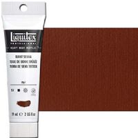 Liquitex 1045127 Professional Heavy Body Acrylic Paint, 2oz Tube, Burnt Sienna; Thick consistency for traditional art techniques using brushes or knives, as well as for experimental, mixed media, collage, and printmaking applications; Impasto applications retain crisp brush stroke and knife marks; UPC 094376921427 (LIQUITEX1045127 LIQUITEX 1045127 ALVIN PROFESSIONAL SERIES 2oz BURNT SIENNA) 
