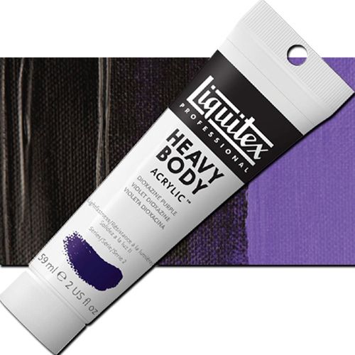 Liquitex 1045186 Professional Series, Heavy Body Color 2oz Dioxazine Purple; Thick consistency for traditional art techniques using brushes or knives, as well as for experimental, mixed media, collage, and printmaking applications; Impasto applications retain crisp brush stroke and knife marks; UPC 094376921588 (LIQUITEX1045186 LIQUITEX 1045186 ALVIN CHROMIUM OXIDE GREEN)