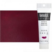 Liquitex 1045300 Professional Series Heavy Body Color, 2oz Deep Magenta; This is high viscosity, pigment rich professional acrylic color, ideal for impasto and texture; Thick consistency for traditional art techniques using brushes as well as for, mixed media, collage, and printmaking applications; Impasto applications retain crisp brush stroke and knife marks; Dimensions 1.18" x 1.77" x 5.51"; Weight 0.18 lbs; UPC 094376921809 (LIQUITEX-1045300 PROFESSIONAL-1045275300 LIQUITEX) 