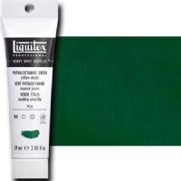 Liquitex 1045319 Professional Heavy Body Acrylic Paint, 2oz Tube, Phthalocyanine Green (Yellow  Shade); Thick consistency for traditional art techniques using brushes or knives, as well as for experimental, mixed media, collage, and printmaking applications; Impasto applications retain crisp brush stroke and knife marks; UPC 094376921885 (LIQUITEX1045319 LIQUITEX 1045319 ALVIN PROFESSIONAL SERIES 2oz PHTHALOCYANINE GREEN YELOW SHADE) 
