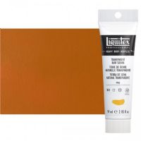 Liquitex 1045332 Professional Series Heavy Body Color, 2oz Transparent Raw Sienna; This is high viscosity, pigment rich professional acrylic color, ideal for impasto and texture; Thick consistency for traditional art techniques using brushes as well as for, mixed media, collage, and printmaking applications; Impasto applications retain crisp brush stroke and knife marks; Dimensions 1.18" x 1.77" x 5.51"; Weight 0.17 lbs; UPC 094376943481 (LIQUITEX-1045332 PROFESSIONAL-1045275332 LIQUITEX) 