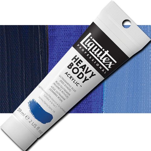 Liquitex 1045382 Professional Heavy Body Acrylic Paint, 2oz Tube, Ultramarine Blue (Red Shade); Thick consistency for traditional art techniques using brushes or knives, as well as for experimental, mixed media, collage, and printmaking applications; Impasto applications retain crisp brush stroke and knife marks; UPC 094376921953 (LIQUITEX1045382 LIQUITEX 1045382 ALVIN PROFESSIONAL SERIES 2oz ULTRAMARINE BLUE RED SHADE)
