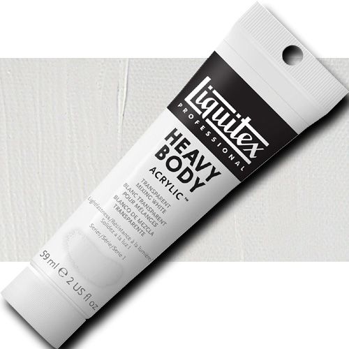 Liquitex 1045430 Professional Heavy Body Acrylic Paint, 2oz Tube, Transparent Mixing White; Thick consistency for traditional art techniques using brushes or knives, as well as for experimental, mixed media, collage, and printmaking applications; Impasto applications retain crisp brush stroke and knife marks; UPC 094376922035 (LIQUITEX1045430 LIQUITEX 1045430 ALVIN PROFESSIONAL SERIES 2oz TRANSPARENT MIXING WHITE)