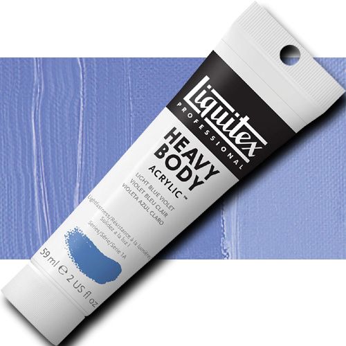 Liquitex 1045680 Professional Heavy Body Acrylic Paint, 2oz Tube, Light Blue Violet; Thick consistency for traditional art techniques using brushes or knives, as well as for experimental, mixed media, collage, and printmaking applications; Impasto applications retain crisp brush stroke and knife marks; UPC 094376922219 (LIQUITEX1045680 LIQUITEX 1045680 ALVIN PROFESSIONAL SERIES 2oz LIGHT BLUE VIOLET)