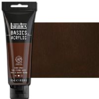 Liquitex 1046128 Basic Acrylic Paint, 4oz Tube, Burnt Umber; A heavy body acrylic with a buttery consistency for easy blending; It retains peaks and brush marks, and colors dry to a satin finish, eliminating surface glare; Dimensions 1.46" x 2.44" x 6.69"; Weight 1.1 lbs; UPC 094376922332 (LIQUITEX1046128 LIQUITEX 1046128 ALVIN BASIC ACRYLIC 4oz BURNT UMBER) 