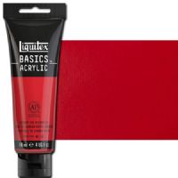 Liquitex 1046151 Basic Acrylic Paint, 4oz Tube, Cadmium Red Medium Hue; A heavy body acrylic with a buttery consistency for easy blending; It retains peaks and brush marks, and colors dry to a satin finish, eliminating surface glare; Dimensions 1.46" x 2.44" x 6.69"; Weight 1.1 lbs; UPC 094376922349 (LIQUITEX1046151 LIQUITEX 1046151 ALVIN BASIC ACRYLIC 4oz CADMIUM RED MEDIEM HUE) 