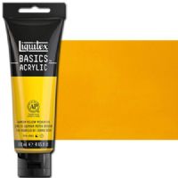 Liquitex 1046161 Basic Acrylic Paint, 4oz Tube, Cadmium Yellow Medium Hue; A heavy body acrylic with a buttery consistency for easy blending; It retains peaks and brush marks, and colors dry to a satin finish, eliminating surface glare; Dimensions 1.46" x 2.44" x 6.69"; Weight 1.1 lbs; UPC 094376922363 (LIQUITEX1046161 LIQUITEX 1046161 ALVIN BASIC ACRYLIC 4oz CADMIUM YELLOW MEDIUM HUE) 