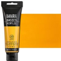 Liquitex 1046163 Basic Acrylic Paint, 4oz Tube, Cadmium Yellow Deep Hue; A heavy body acrylic with a buttery consistency for easy blending; It retains peaks and brush marks, and colors dry to a satin finish, eliminating surface glare; Dimensions 1.46" x 2.44" x 6.69"; Weight 1.1 lbs; UPC 094376932942 (LIQUITEX1046163 LIQUITEX 1046163 ALVIN BASIC ACRYLIC 4oz CADMIUM YELLOW DEEP HUE) 