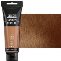 Liquitex 1046229 Basic Acrylic Paint, 4oz Tube, Bronze; A heavy body acrylic with a buttery consistency for easy blending; It retains peaks and brush marks, and colors dry to a satin finish, eliminating surface glare; Dimensions 1.46" x 2.44" x 6.69"; Weight 1.1 lbs; UPC 094376974676 (LIQUITEX1046229 LIQUITEX 1046229 ALVIN BASIC ACRYLIC 4oz BRONZE) 