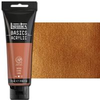 Liquitex 1046230 Basic Acrylic Paint, 4oz Tube, Copper; A heavy body acrylic with a buttery consistency for easy blending; It retains peaks and brush marks, and colors dry to a satin finish, eliminating surface glare; Dimensions 1.46" x 2.44" x 6.69"; Weight 1.1 lbs; UPC 094376974669 (LIQUITEX1046230 LIQUITEX 1046230 ALVIN BASIC ACRYLIC 4oz COPPER) 