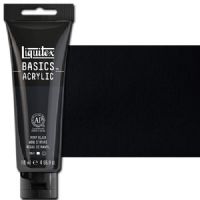 Liquitex 1046244 Basic Acrylic Paint, 4oz Tube, Ivory Black; A heavy body acrylic with a buttery consistency for easy blending; It retains peaks and brush marks, and colors dry to a satin finish, eliminating surface glare; Dimensions 1.46" x 2.44" x 6.69"; Weight 1.1 lbs; UPC 094376930719 (LIQUITEX1046244 LIQUITEX 1046244 ALVIN BASIC ACRYLIC 4oz IVORY BLACK) 