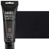Liquitex 1046276 Basic Acrylic Paint, 4oz Tube, Mars Black; A heavy body acrylic with a buttery consistency for easy blending; It retains peaks and brush marks, and colors dry to a satin finish, eliminating surface glare; Dimensions 1.46" x 2.44" x 6.69"; Weight 1.1 lbs; UPC 094376922417 (LIQUITEX1046276 LIQUITEX 1046276 ALVIN BASIC ACRYLIC 4oz MARS BLACK) 