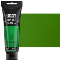 Liquitex 1046312 Basic Acrylic Paint, 4oz Tube, Light Green Permanent; A heavy body acrylic with a buttery consistency for easy blending; It retains peaks and brush marks, and colors dry to a satin finish, eliminating surface glare; Dimensions 1.46" x 2.44" x 6.69"; Weight 1.1 lbs; UPC 094376922431 (LIQUITEX1046312 LIQUITEX 1046312 ALVIN BASIC ACRYLIC 4oz LIGHT GREEN PERMANENT) 