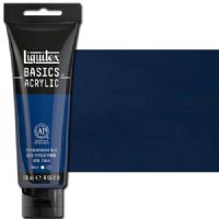 Liquitex 1046316 Basic Acrylic Paint, 4oz Tube, Phthalo Blue; A heavy body acrylic with a buttery consistency for easy blending; It retains peaks and brush marks, and colors dry to a satin finish, eliminating surface glare; Dimensions 1.46" x 2.44" x 6.69"; Weight 1.1 lbs; UPC 094376922448 (LIQUITEX1046316 LIQUITEX 1046316 ALVIN BASIC ACRYLIC 4oz PHTHALO BLUE) 