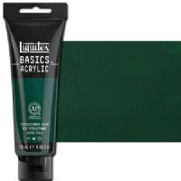 Liquitex 1046317 Basic Acrylic Paint, 4oz Tube, Phthalo Green; A heavy body acrylic with a buttery consistency for easy blending; It retains peaks and brush marks, and colors dry to a satin finish, eliminating surface glare; Dimensions 1.46" x 2.44" x 6.69"; Weight 1.1 lbs; UPC 094376922455 (LIQUITEX1046317 LIQUITEX 1046317 ALVIN BASIC ACRYLIC 4oz PHTHALO GREEN) 