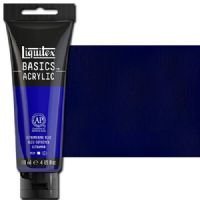 Liquitex 1046380 Basic Acrylic Paint, 4oz Tube, Ultramarine Blue; A heavy body acrylic with a buttery consistency for easy blending; It retains peaks and brush marks, and colors dry to a satin finish, eliminating surface glare; Dimensions 1.46" x 2.44" x 6.69"; Weight 1.1 lbs; UPC 094376922493 (LIQUITEX1046380 LIQUITEX 1046380 ALVIN BASIC ACRYLIC 4oz ULTRAMARINE BLUE) 