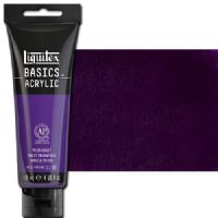 Liquitex 1046391 Basic Acrylic Paint, 4oz Tube, Prism Violet; A heavy body acrylic with a buttery consistency for easy blending; It retains peaks and brush marks, and colors dry to a satin finish, eliminating surface glare; Dimensions 1.46" x 2.44" x 6.69"; Weight 1.1 lbs; UPC 094376974645 (LIQUITEX1046391 LIQUITEX 1046391 ALVIN BASIC ACRYLIC 4oz PRISM VIOLET) 
