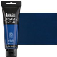 Liquitex 1046420 Basic Acrylic Paint, 4oz Tube, Primary Blue; A heavy body acrylic with a buttery consistency for easy blending; It retains peaks and brush marks, and colors dry to a satin finish, eliminating surface glare; Dimensions 1.46" x 2.44" x 6.69"; Weight 1.1 lbs; UPC 094376922509 (LIQUITEX1046420 LIQUITEX 1046420 ALVIN BASIC ACRYLIC 4oz PRIMARY BLUE) 