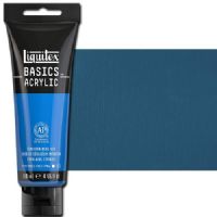Liquitex 1046470 Basic Acrylic Paint, 4oz Tube, Cerulean Blue Hue; A heavy body acrylic with a buttery consistency for easy blending; It retains peaks and brush marks, and colors dry to a satin finish, eliminating surface glare; Dimensions 1.46" x 2.44" x 6.69"; Weight 1.1 lbs; UPC 094376922523 (LIQUITEX1046470 LIQUITEX 1046470 ALVIN BASIC ACRYLIC 4oz CERULEAN BLUE HUE) 