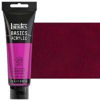 Liquitex 1046500 Basic Acrylic Paint, 4oz Tube, Medium Magenta; A heavy body acrylic with a buttery consistency for easy blending; It retains peaks and brush marks, and colors dry to a satin finish, eliminating surface glare; Dimensions 1.46" x 2.44" x 6.69"; Weight 1.1 lbs; UPC 094376974577 (LIQUITEX1046500 LIQUITEX 1046500 ALVIN BASIC ACRYLIC 4oz MEDIUM MAGENTA) 