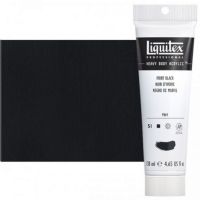 Liquitex 1047244 Professional Series Heavy Body Color, 4.65oz Ivory Black; This is high viscosity, pigment rich professional acrylic color, ideal for impasto and texture; Thick consistency for traditional art techniques using brushes as well as for, mixed media, collage, and printmaking applications; Impasto applications retain crisp brush stroke and knife marks; Dimensions 1.89" x 1.89" x 7.28"; Weight 0.43 lbs; UPC 094376922691 (LIQUITEX-1047244 PROFESSIONAL-1047244 LIQUITEX PAINT) 