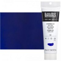 Liquitex 1047380 Professional Series Heavy Body Color, 4.65oz Ultramarine Blue; This is high viscosity, pigment rich professional acrylic color, ideal for impasto and texture; Thick consistency for traditional art techniques using brushes as well as for, mixed media, collage, and printmaking applications; Impasto applications retain crisp brush stroke and knife marks; Dimensions 1.89" x 1.89" x 7.28"; Weight 0.44 lbs; UPC 094376922776 (LIQUITEX-1047380 PROFESSIONAL-1047380 LIQUITEX) 