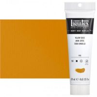 Liquitex 1047416 Professional Series Heavy Body Color, 4.65oz Yellow Oxide; This is high viscosity, pigment rich professional acrylic color, ideal for impasto and texture; Thick consistency for traditional art techniques using brushes as well as for, mixed media, collage, and printmaking applications; Impasto applications retain crisp brush stroke and knife marks; Dimensions 1.89" x 1.89" x 7.28"; Weight 0.48 lbs; UPC 094376922783 (LIQUITEX-1047416 PROFESSIONAL-1047416 LIQUITEX) 