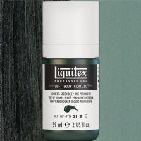 Liquitex 2002225 Professional Series Soft Body Acrylic Paint 2oz Jar, Hooker's Green Deep Hue Permanent; An extremely versatile artist paint that is creamy and smooth with a concentrated pigment load producing intense, pure color; The creamy, smooth, pre-filtered consistency ensures good coverage, even-leveling, and superb results in a variety of applications and techniques; UPC 094376943627 (LIQUITEX2002225 LIQUITEX 2002225 ACRYLIC PROFESSIONAL 2oz HOOKERS GREEN DEEP HUE) 
