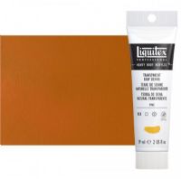 Liquitex 2002332 Professional Series Heavy Body Color, 2oz Transparent Raw Sienna; This is high viscosity, pigment rich professional acrylic color, ideal for impasto and texture; Thick consistency for traditional art techniques using brushes as well as for, mixed media, collage, and printmaking applications; Impasto applications retain crisp brush stroke and knife marks; Dimensions 1.65" x 1.65" x 2.68"; Weight 0.17 lbs; UPC 094376943832 (LIQUITEX-2002332 PROFESSIONAL-2002332 LIQUITEX) 