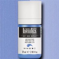 Liquitex 2002680 Professional Series Soft Body Acrylic Paint 2oz Jar, Light Blue Violet; An extremely versatile artist paint that is creamy and smooth with a concentrated pigment load producing intense, pure color; UPC 094376925562 (LIQUITEX2002680 LIQUITEX 2002680 ACRYLIC PROFESSIONAL 2oz LIGHT BLUE VIOLET) 